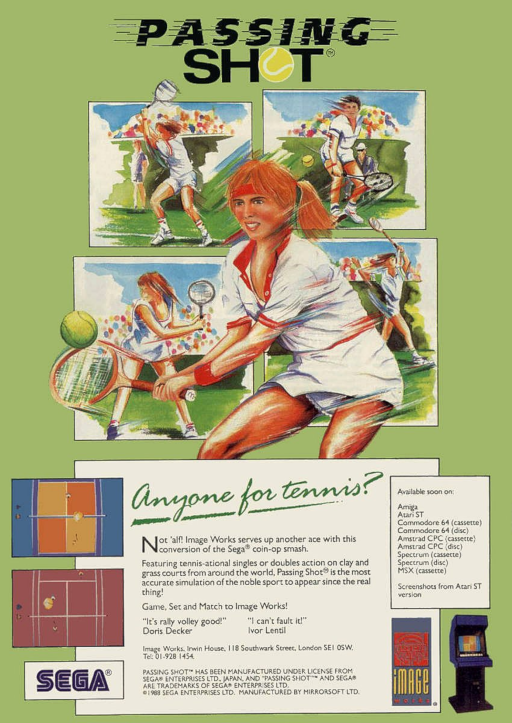Passing Shot (World, 2 Players, FD1094 317-0080) Game Cover